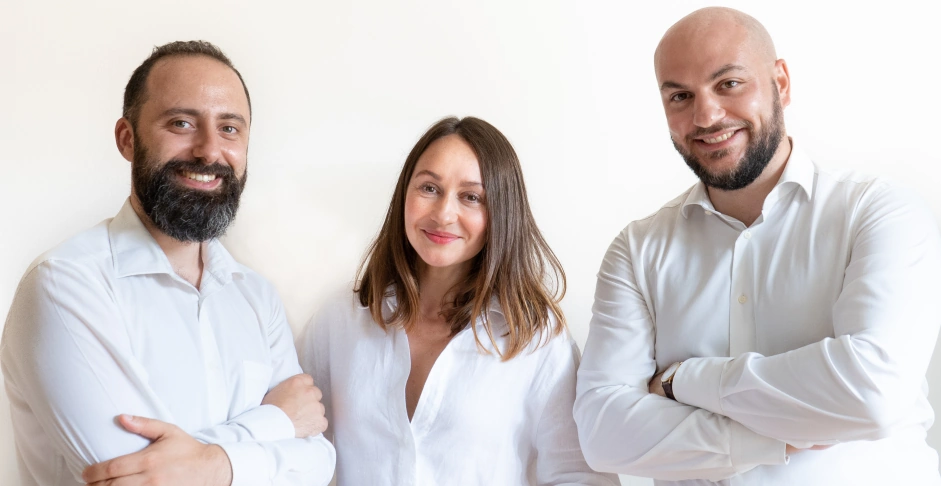 Francesco De Chirico & Dina Neupokoeva & Davide Zonca italmente founders francesco de chirico dina neupokoeva davide zonca